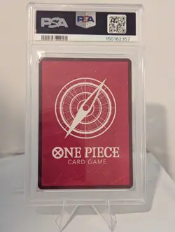 2022 One Piece English OP01 Romance Dawn Monkey D. Luffy Errata #003 PSA 9 MINT - Image 3
