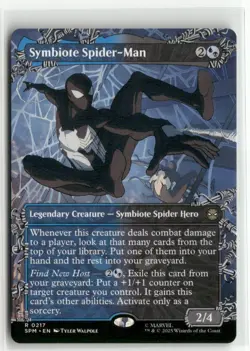 Symbiote Spider-Man Borderless - Spider-Man MTG NM - Image 1