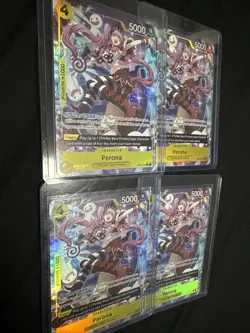 4 x One Piece Perona OP14-111 SR Alternate Art - The Azure Sea's Seven - English - Image 1