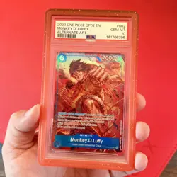 One Piece TCG Monkey D Luffy OP02-062 PSA 10 Alternate Art ENGLISH - Image 2