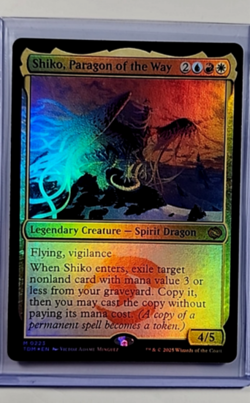 MTG Magic The Gathering TDM Tarkir Dragonstorm Foil 223 Shiko Paragon of the Way - Image 1