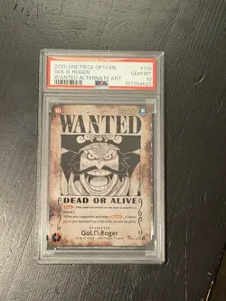 One Piece TCG - Gol.D.Roger OP13-118 - Wanted Poster Alt Art - PSA 10 English - Image 1