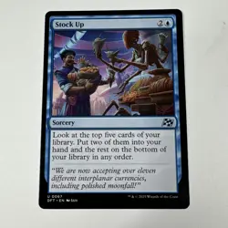 MTG - Stock Up - Regular #67 NM Uncommon Aetherdrift Magic the Gathering - Image 1