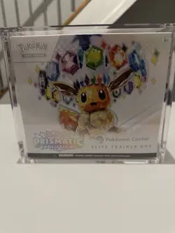 Pokemon Prismatic evolutions pokemon center etb elite trainer box (with acrylic) - Image 1
