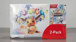 Pokemon Prismatic Evolutions Costco 2 Pack ETB & Booster Bundle - Image 1