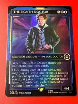 1x SHOWCASE FOIL THE EIGHTH DOCTOR - Doctor Who MTG Magic the Gathering - Image 1