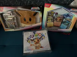 Pokemon Prismatic Evolutions Bundle, ETB, Pouch Collection And Poster collection - Image 1