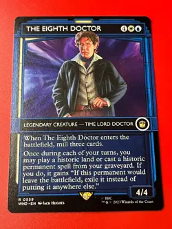 1x SHOWCASE FOIL THE EIGHTH DOCTOR - Doctor Who MTG Magic the Gathering - Image 1