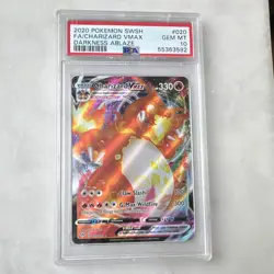 Pokemon TCG Charizard VMAX 020/189 Darkness Ablaze Full Art Holo 2020 PSA 10 - Image 1