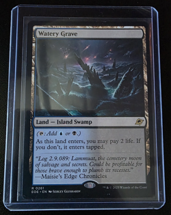 Watery Grave FOIL 261 Edge of Eternities EOE MTG Rare Land Unplayed Mint M/NM - Image 1