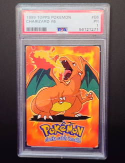 1999 Charizard PSA 1 #E6 Pokemon Card Topps LOW POP - Image 1