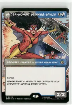 Spider-Woman, Stunning Savior Borderless - Spider-Man MTG NM - Image 1