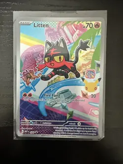 Rowlet Litten Popplio 30th Promo Set 43 44 45 Pokemon TCG First Partner Series 1 - Image 5