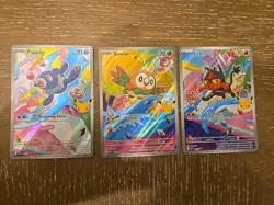 Rowlet Litten Popplio - Promo Set - 43 44 45 Pokemon TCG First Partner Series 1 - Image 1