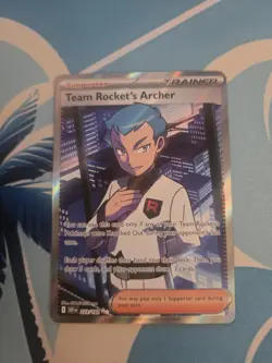 Team Rocket's Archer 223/182 Ultra Rare Destined Rivals Pokemon Holo Near Mint - Image 1