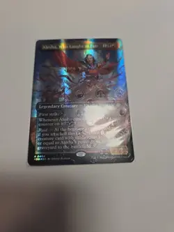 Alesha, Who Laughs at Fate (Borderless) (Mana Foil) Foundations Foil - Image 2