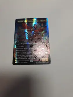 Alesha, Who Laughs at Fate (Borderless) (Mana Foil) Foundations Foil - Image 3