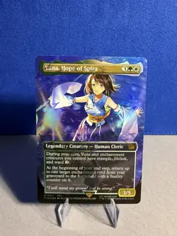 Yuna, Hope of Spira (FIN 0571) (Borderless) (Chocobo Track Foil) Final Fantasy - Image 1