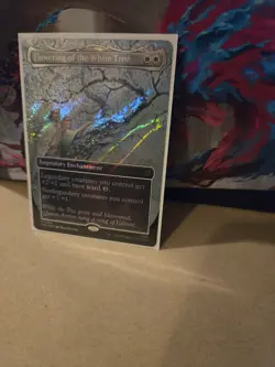 Magic: The Gathering Flowering of The White Tree Hobbit Borderless Surge Foil - Image 2