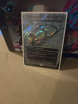 Magic: The Gathering Flowering of The White Tree Hobbit Borderless Surge Foil - Image 3