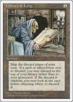 MTG Magic | LP-NM | Library of Leng - Fourth Edition - Image 1