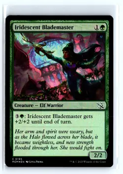 FOIL Iridescent Blademaster March of the Machine - MTG Magic the Gathering Card - Image 1