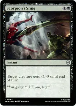 Scorpion's Sting (Foil) - 0065 - Marvel's Spider-Man - MTG - SHIPS NOW - NM/M - Image 1