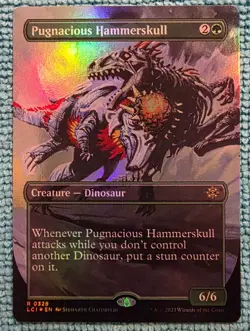 Pugnacious Hammerskull (Borderless) Foil R The Lost Caverns of Ixalan 328 NM - Image 1
