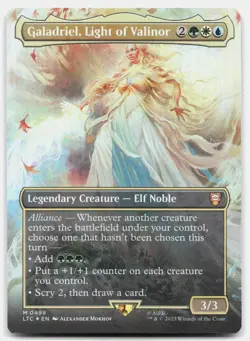 Galadriel, Light of Valinor (Foil Borderless) - NM - LTC LTR #498 - MTG Magic - Image 1