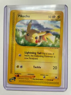 Pokemon Pikachu 124/165 Expedition Base Set 2002 WOTC E-Reader Non-Holo NM/Mint - Image 5