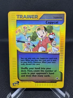 Pokemon Copycat 138/165 Reverse Holo Rare Expedition e-Card WOTC 2002 Vintage LP - Image 1