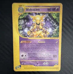 Nintendo Expedition Base Set Alakazam Reverse Holo Rare 33/165 English 2002 - Image 1