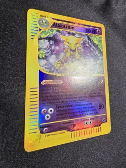 Pokemon Expedition Base Set Alakazam Reverse Holo 1/165 NM - Image 2