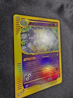 Pokemon Expedition Base Set Alakazam Reverse Holo 1/165 NM - Image 3