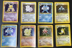 Pokemon TCG Base Set All Holo Rare Lot Of 8 /LP WotC Raichu, ninetales, alakazam - Image 1