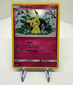 Pokemon TCG Mimikyu SM163 SM Promo Holo EN Basic 70 HP Pokemon Card TPC - Image 1