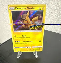 Pokemon TCG Detective Pikachu SM170 SM Promo Stamped Holo 90 HP English - Image 1