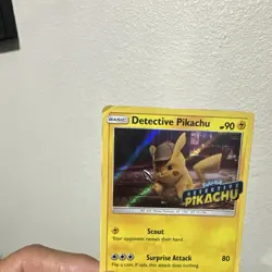 Pokemon TCG Detective Pikachu SM170 SM Promo Stamped Holo 90 HP English - Image 2