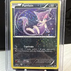 Pokemon TCG Purrloin RC13/RC25 Legendary Treasures RC Holo English 2013 - Image 1