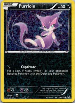 Purrloin Holo Uncommon Legendary Treasures: Radiant Collection RC13/RC25 LP - Image 1