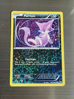 Purrloin RC13/RC25 Holo Legendary Treasures: Radiant Collection Pokemon Card - Image 1