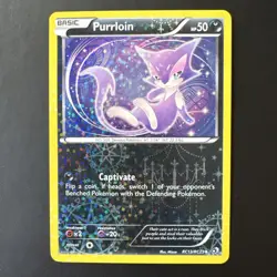 Purrloin RC13/RC25 Holo Legendary Treasures: Radiant Collection Pokemon Holo LP - Image 1