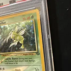 Pokemon TCG Scyther Holo Rare Jungle Card 10/64 PSA 6 New Cert - Image 5