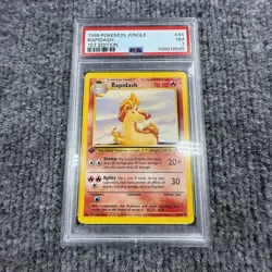 1999 Pokemon Jungle Rapidash 1st Edition PSA 7 #44/64 WOTC Vintage Card - Image 1