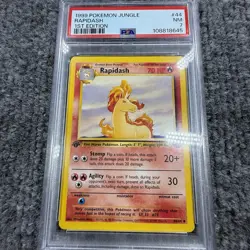 1999 Pokemon Jungle Rapidash 1st Edition PSA 7 #44/64 WOTC Vintage Card - Image 2