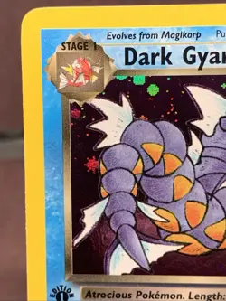 Pokemon TCG 1st Edition Dark Gyarados 8/82 Team Rocket Holo Rare VTG WOTC Swirl - Image 2