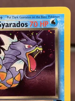 Pokemon TCG 1st Edition Dark Gyarados 8/82 Team Rocket Holo Rare VTG WOTC Swirl - Image 3
