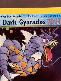 Pokemon TCG 1st Edition Dark Gyarados 8/82 Team Rocket Holo Rare VTG WOTC Swirl - Image 4