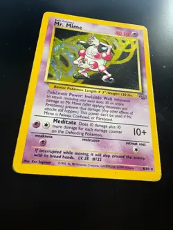 Mr. Mime Holo 6/64 1999 Pokemon Jungle WOTC Vintage Rare - MP - Image 5