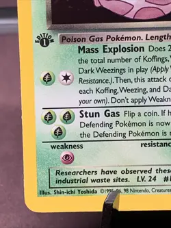 Pokemon TCG 1st Edition Dark Weezing 14/82 Team Rocket Holo Rare VTG WOTC NM - Image 5